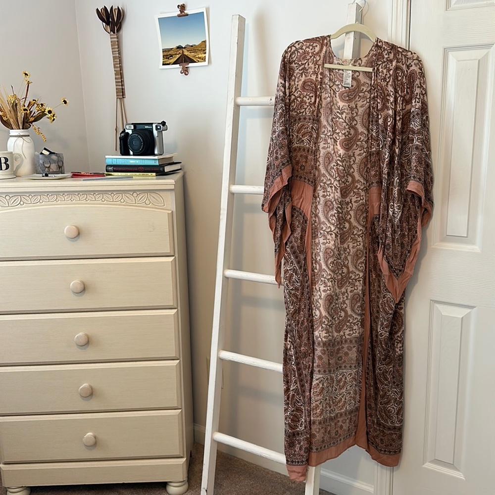 Free People Pink Kimono